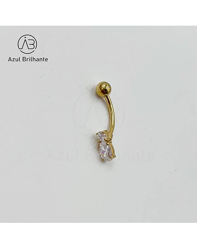 Piercing de Umbigo com Brilho