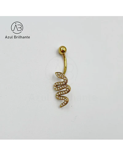 Piercing de Umbigo de Serpente