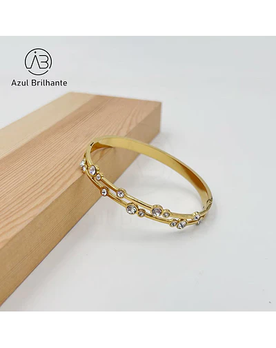 Bangle de Brilho- Aço