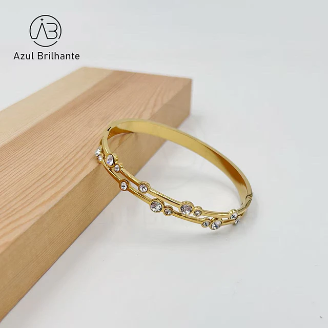 Bangle de Brilho- Aço