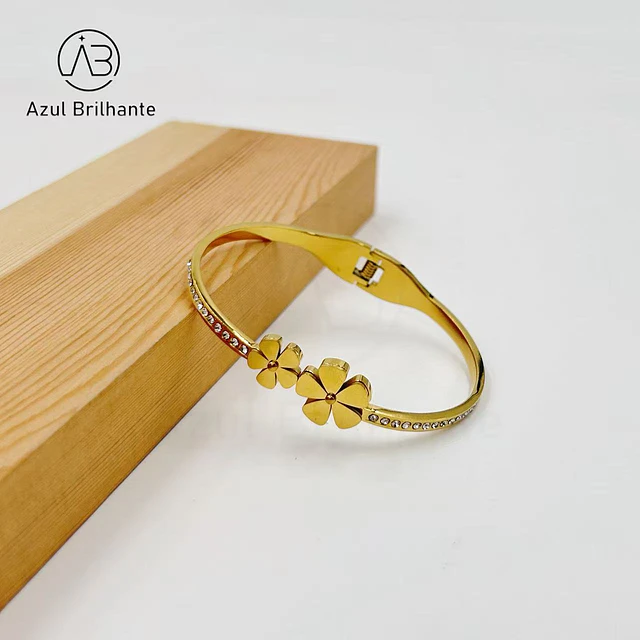 Bangle de Flores- Aço 1