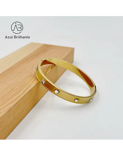 Bangle de Brilho- Aço