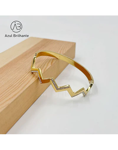 Bangle ZigZag- Aço
