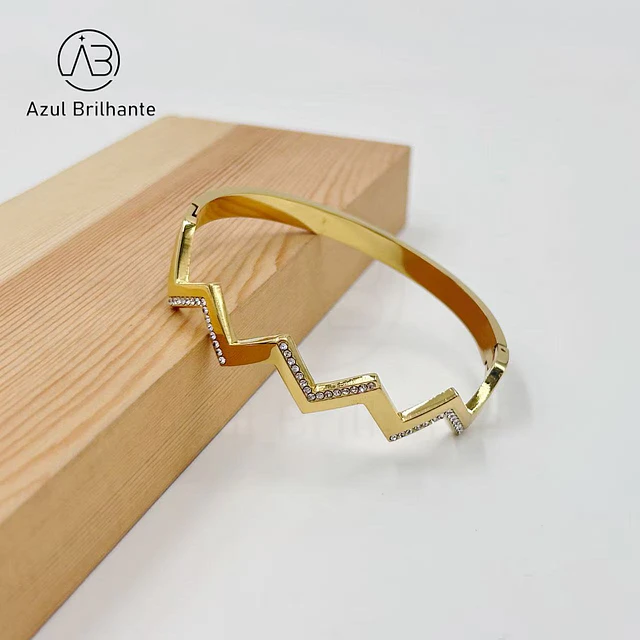 Bangle ZigZag- Aço 1