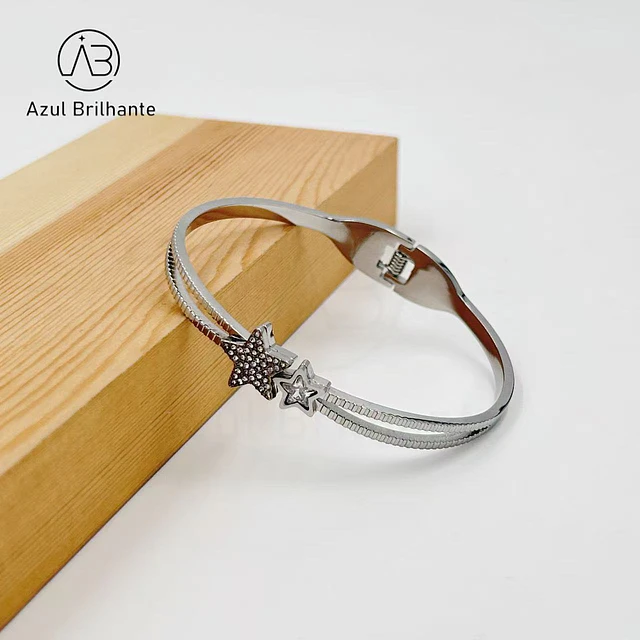 Bangle de Estrelas- Aço 2