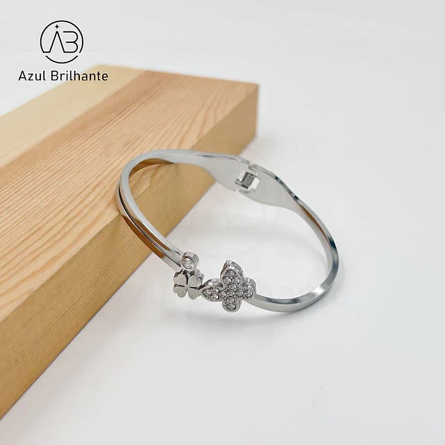 Bangle de Borboleta- Aço 2