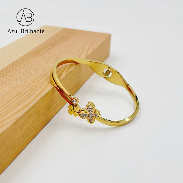 Bangle de Borboleta- Aço 1