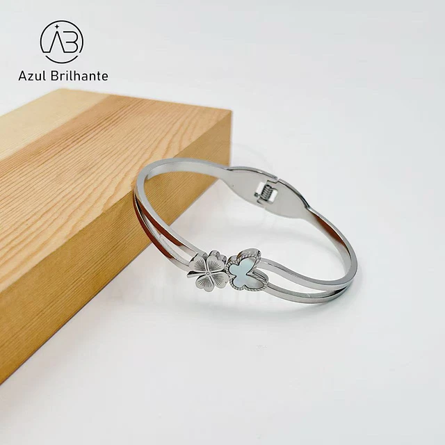 Bangle de Borboleta- Aço 2