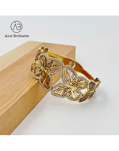 Bangle de Borboleta- Aço