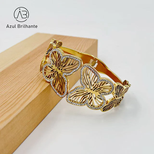 Bangle de Borboleta- Aço 1