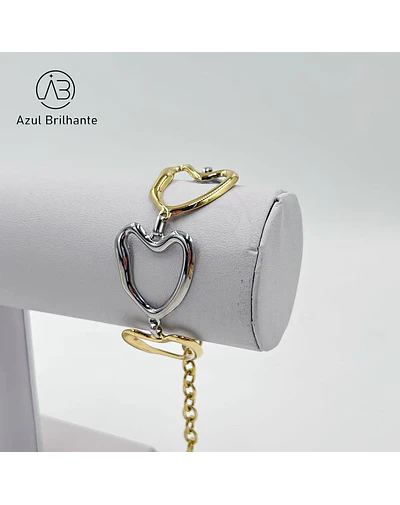 Pulseira de Corações
