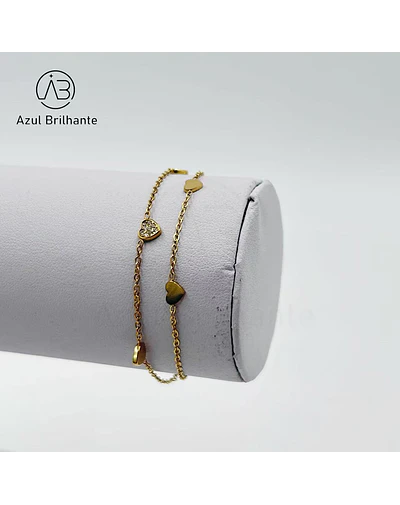 Pulseira de Corações