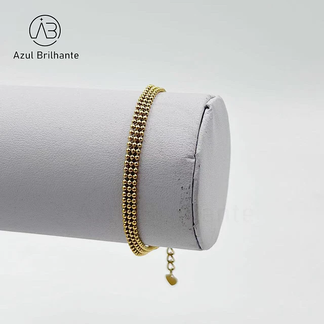 Pulseira de Correntes de Bolas  1