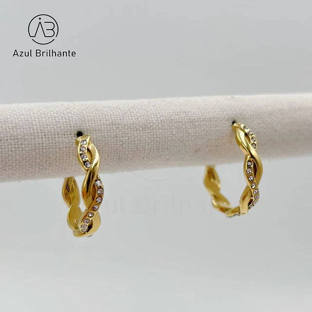Brincos de Meia Argola 1
