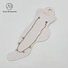 Pulseiras de Pé com Corações-Aço Inoxidável  1