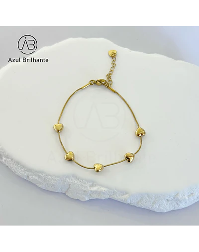 Pulseira de Corações