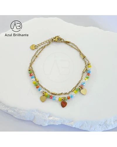Pulseira de Corações