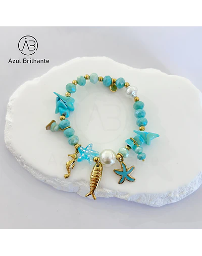Pulseira Elástica de Tema Marinha
