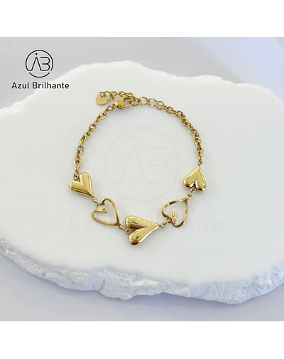 Pulseira de Corações