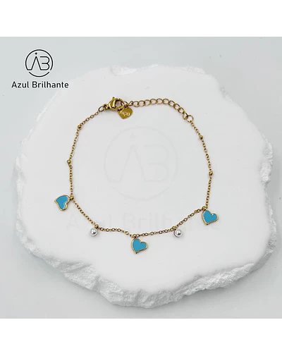 Pulseira de Corações