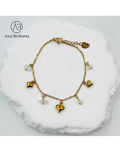 Pulseira de Corações