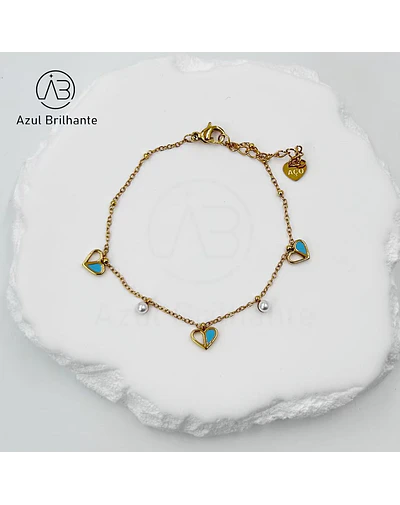 Pulseira de Corações