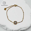 Pulseira com Pendente Quadrada 1
