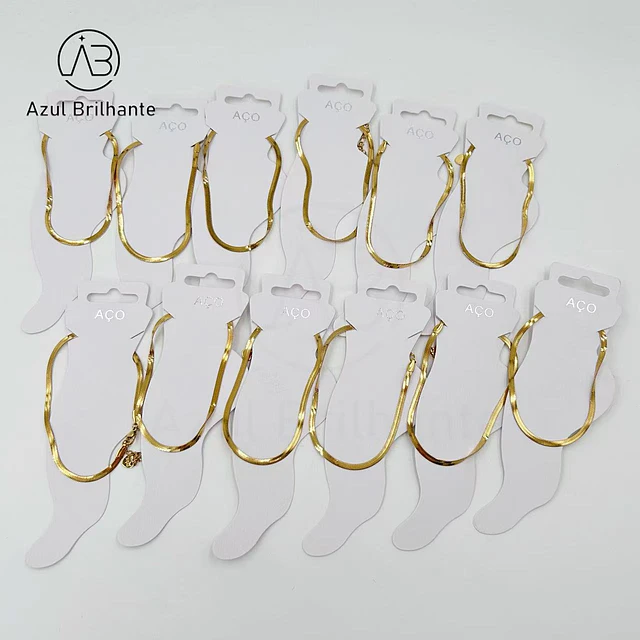 Pulseira de Pé Plana- Aço 2