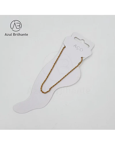 Pulseiras de Pé de Malha- Aço