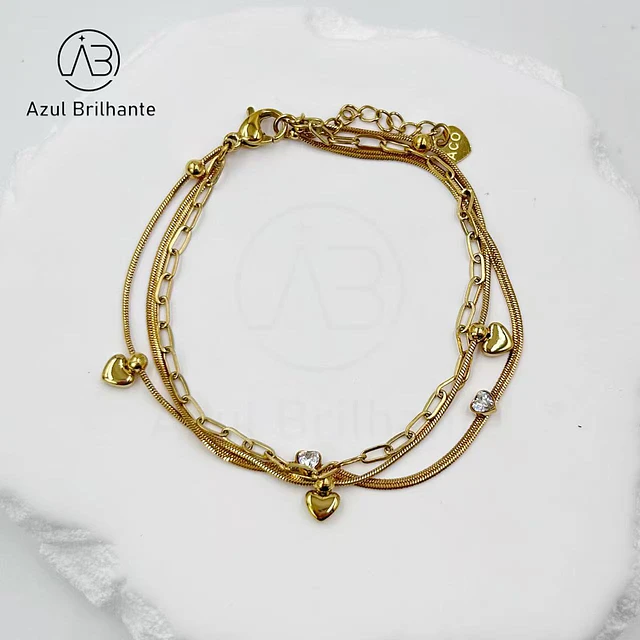 Pulseira de  Corações  1