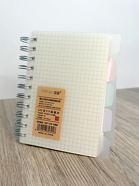 Cuaderno anillado cuadriculada A6 | XL263122