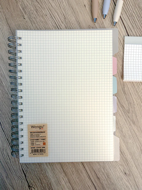 Cuaderno anillado cuadriculado B5 | XL263123