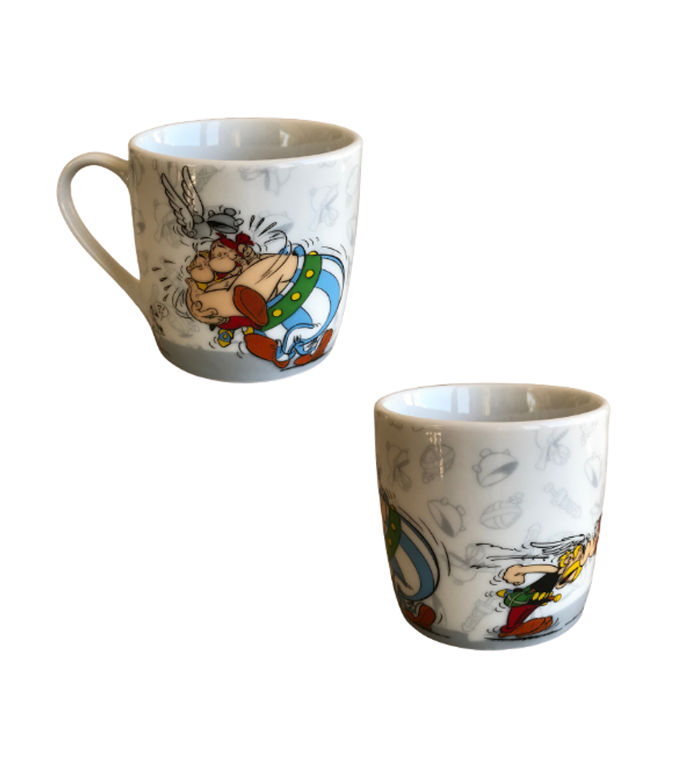 Taza expresso c/platillo Asterix al ataque