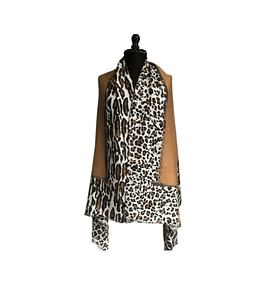 Echarpe Animal Print Beige