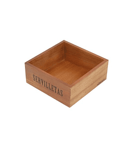 Caja para Servilletas de Madera