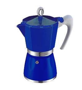 Cafetera Italiana BELLA 6 tazas azul – G.A.T.