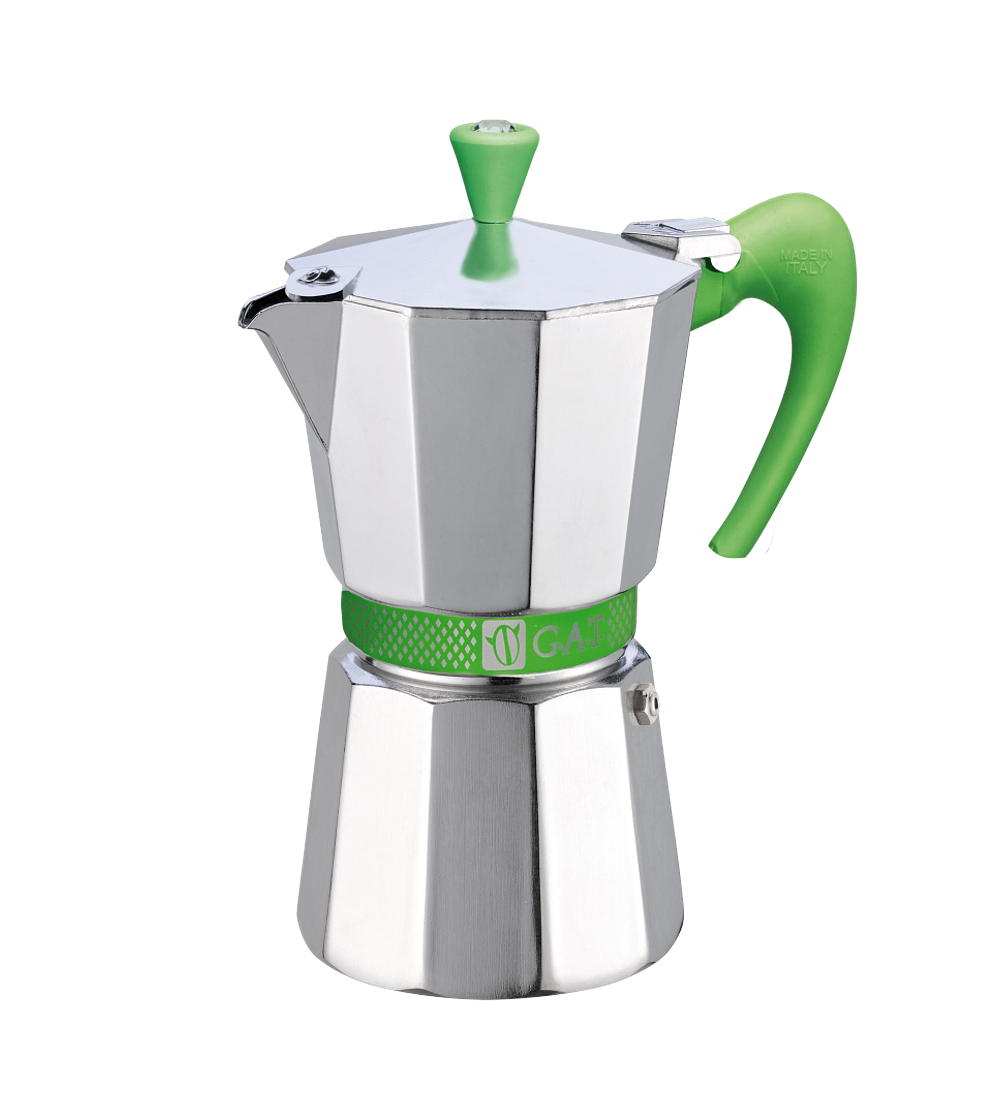 Cafetera italiana BETTY 6 tazas Verde – GAT