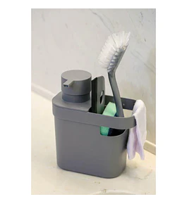 Dispensador y organizador de detergente 650ml Grey