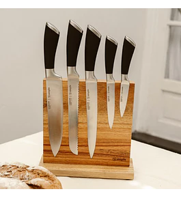 Set Cuchillos Küche 5 pcs Acero Inoxidable + Base Simplit