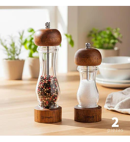 Set 2 Molinillos Sal Pimienta Madera Verona Simplit