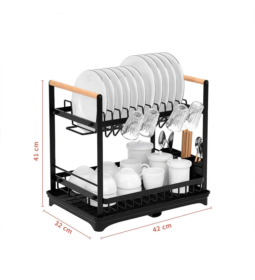 Secaplatos Escurridor Acero Inox Valencia 2 Niveles