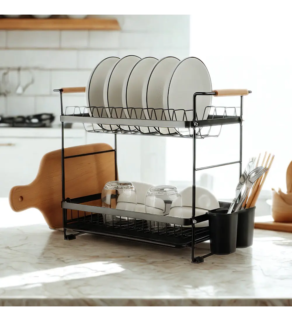 Secaplatos Escurridor Acero Inox Bilbao 2 Niveles