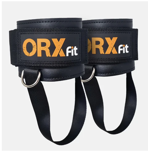 Tobilleras Poleas ORXfit Para Glúteo Negras