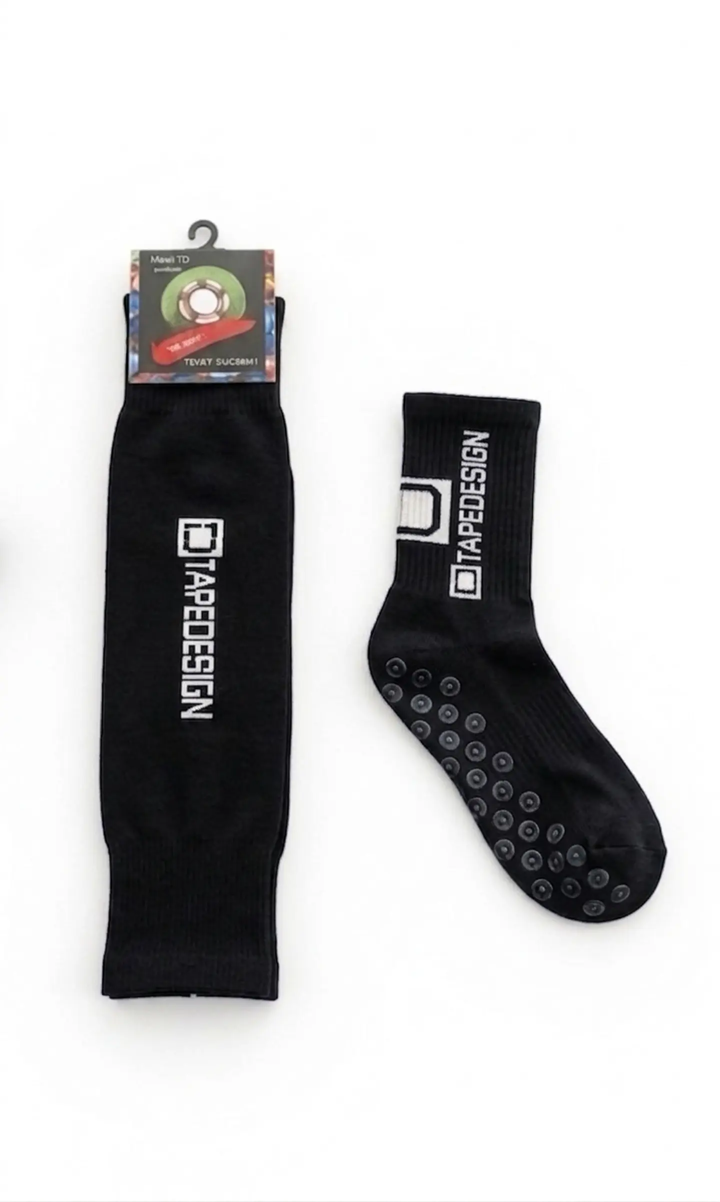 Pack de Calceta Antideslizante + Media Sin Pie Negras 1