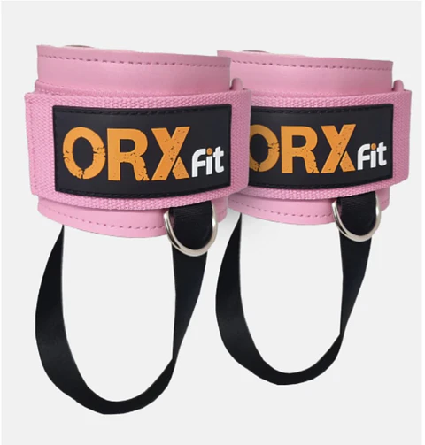 Tobilleras Poleas ORXfit Para Glúteo Pink