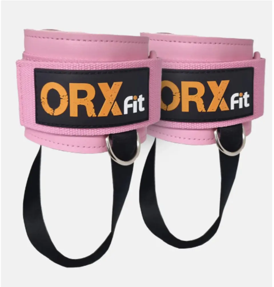 Tobilleras Poleas ORXfit Para Glúteo Pink 1