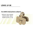 Pastillas de freno lewis LP PARA LV2/LV4/LH4/LHT Semi metálicas 2