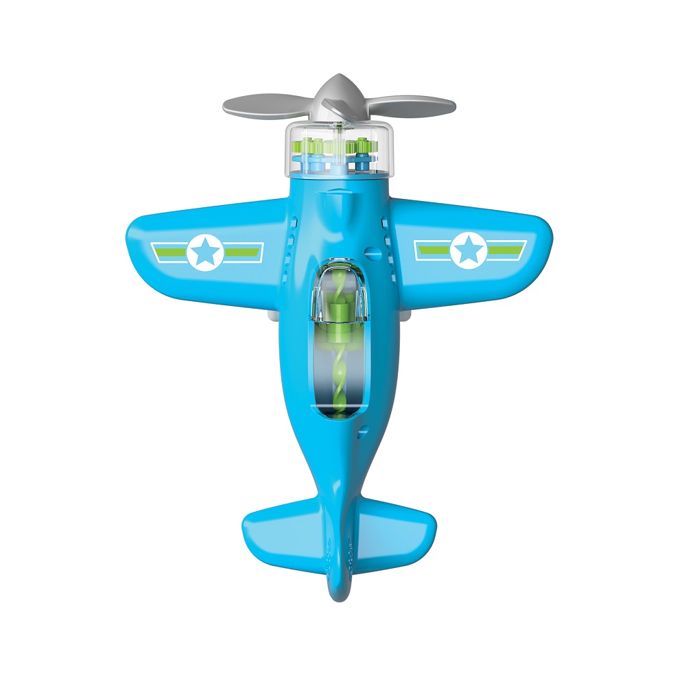 PLAYVIATOR, AVIÓN A HÉLICE QUE GIRA COLOR AZUL
