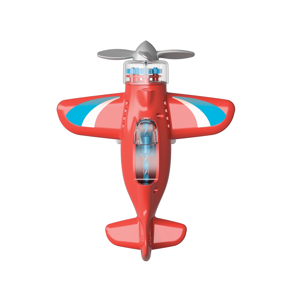 PLAYVIATOR, AVIÓN A HÉLICE QUE GIRA COLOR ROJO