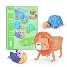 ORIGAMI DE ANIMALES 3D SET 10PCS